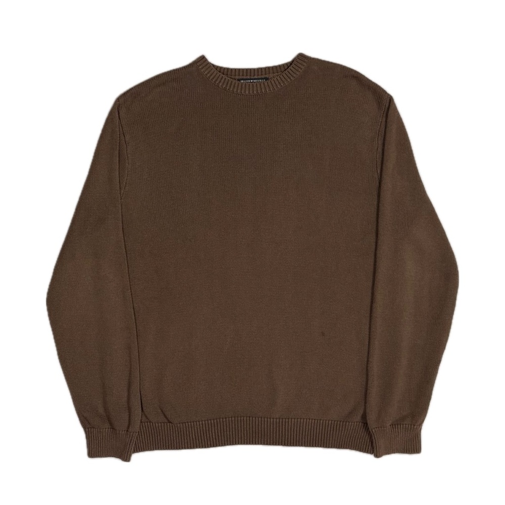 Brandy Melville‎ 45% cotton 55% acrylic brown knit longsleeve T Shirt